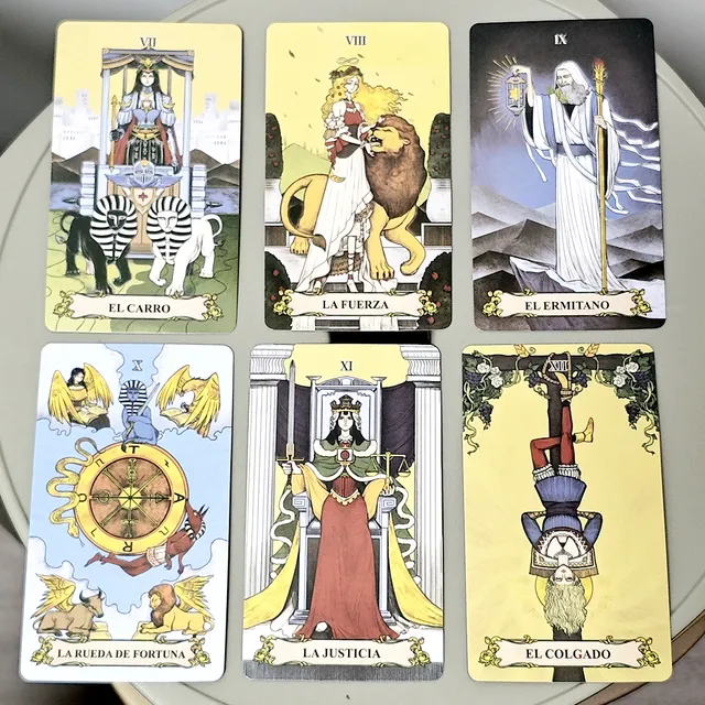 Baraja De Tarot Secret Mirror De 10,3 X 6 Cm Con Energía Cur