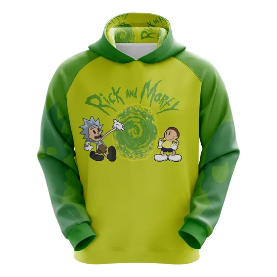 Sudadera Sublimada Rick And Morty Disney Hoodie