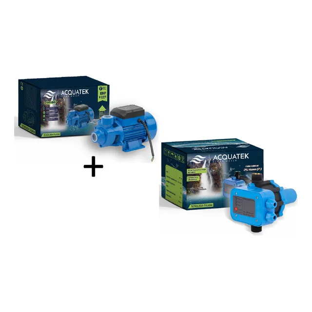 Bomba De Agua 1/2 Hp 100% Cobre Con Press Control Combo