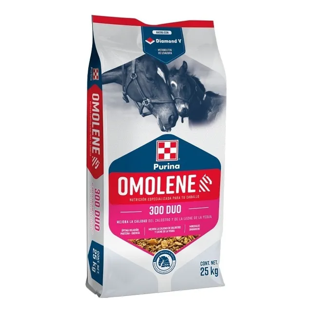 Omolene 300 Duo Alimento Purina Caballos Yeguas Potros 25kg