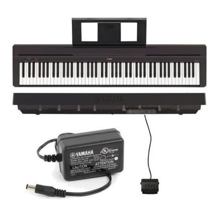 Piano Digital Yamaha P-45 Preto Com Fonte E Pedal Piano Digital Yamaha P-45 Preto Com Fonte E Pedal