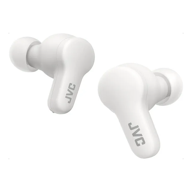 Audífonos Inalámbricos Bluetooth JVC Resistencia Al Sudor Y Lluvia Con Micrófono y Estuche De Carga (Blanco)