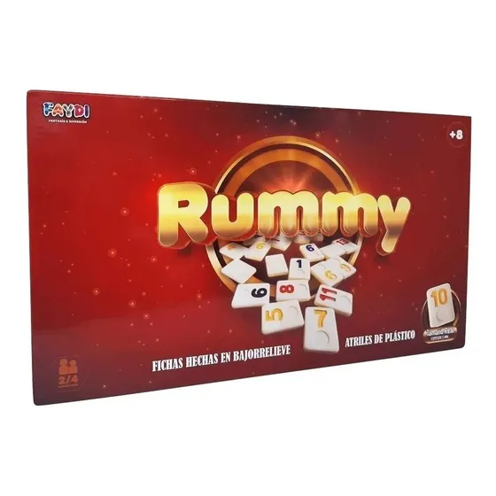 Juego Rummy Burako Bajo Relieve Calidad Profesional Lelab