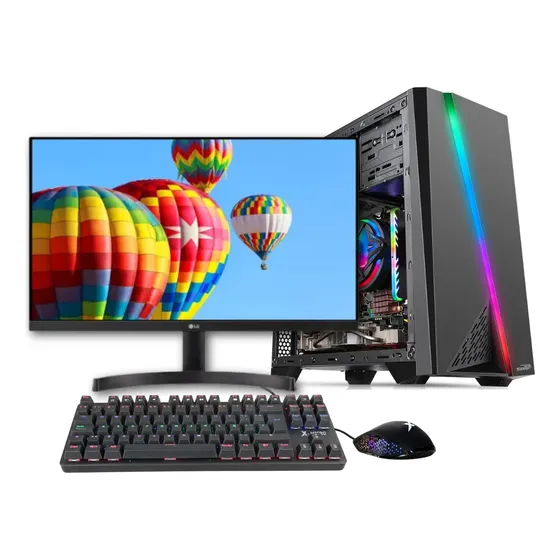 Computadora Gamer Intel Core I5 16 Gb 480 Ssd Luces Led 19