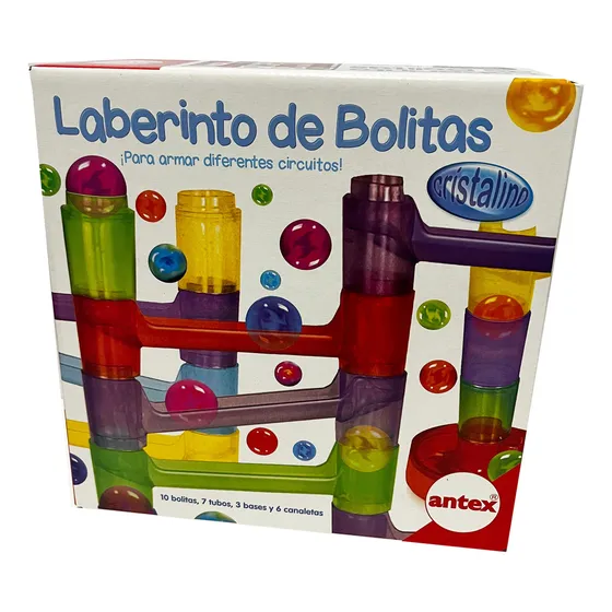 Laberinto De Bolitas Cristalino 3324 Antex Color Negro