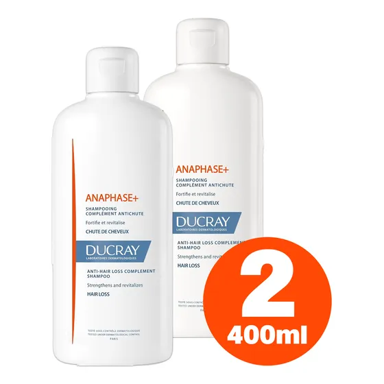 Kit 2 Ducray Anaphase Shampoo 400 Ml