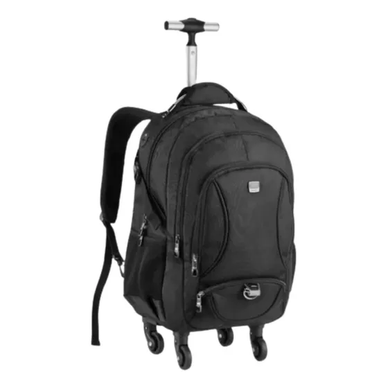 Mochila Laptop Alça Em Cabo De Aço 4 Rodas 360