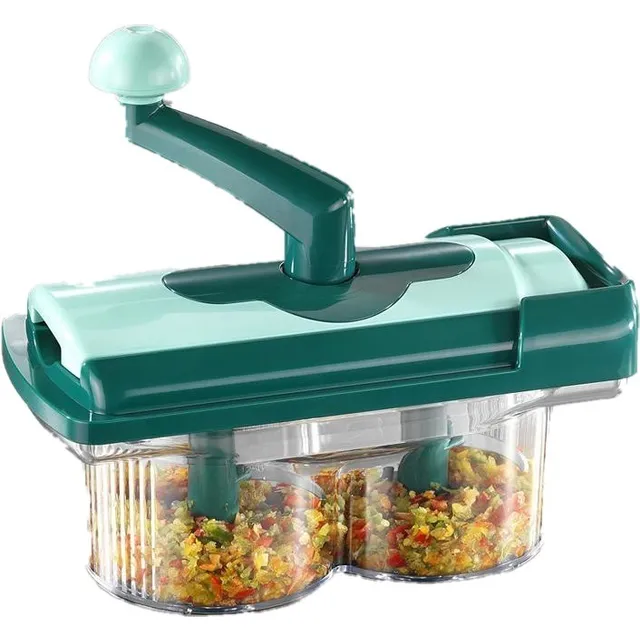 Cortador De Verduras Picadora Alimentos Vegetales Doble Hoja