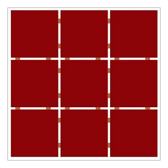 Revestimento 10x10 Vermelho Bri Tld Anti-pichação Cx2,07m2