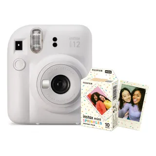 Kit CĂąmera Fujifilm Instax Mini 12 Branco +10 Foto Sprinkles Kit CĂąmera Fujifilm Instax Mini 12 Branco +10 Foto Sprinkles