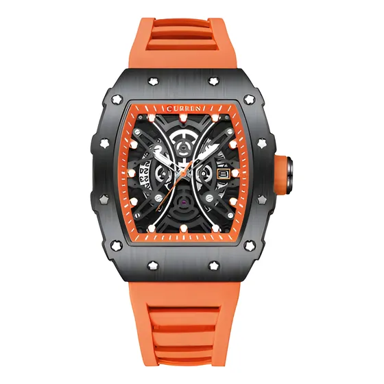 Reloj Curren Kred8002 Naranja Hombre