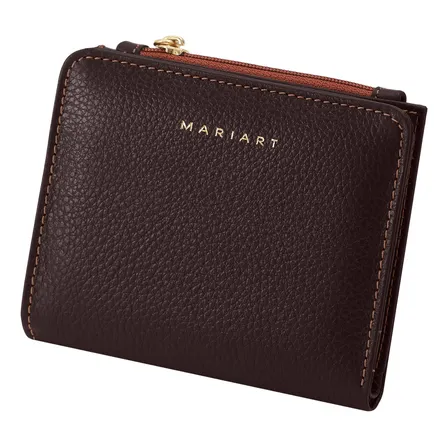 Carteira Feminina De Couro Bovino Cnh Cartão Mariart 753 Cor Chocolate Desenho Do Tecido Liso