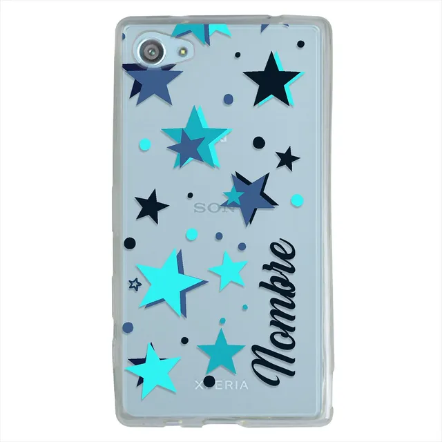 Funda Para Sony Xperia Estrellas Personalizada Con Tu Nombre