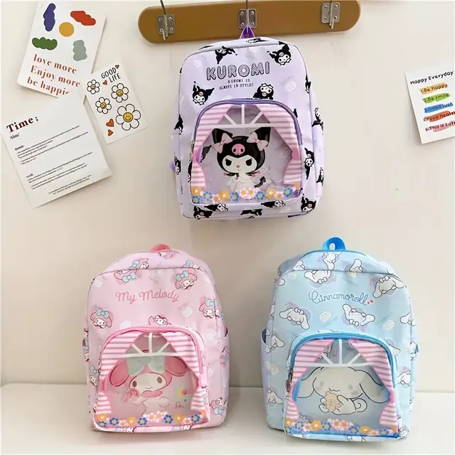 Bolso Morral Mochila Escolar Sanrio Kuromi My Melody Niñas