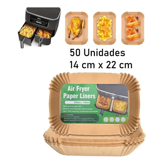 Papel Antiadherente Para Olla Freidora Air Fryer Rectangular