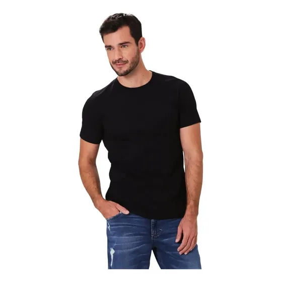 Camisa Básica Masculina Malwee Gola Redonda Original Premium