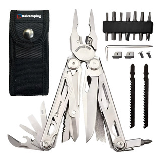 Alicate Canivete Multitool 21 Em 1 Daicamping Dl30 Aço Inox Alicate Canivete Multitool 21 Em 1 Daicamping Dl30 Aço Inox
