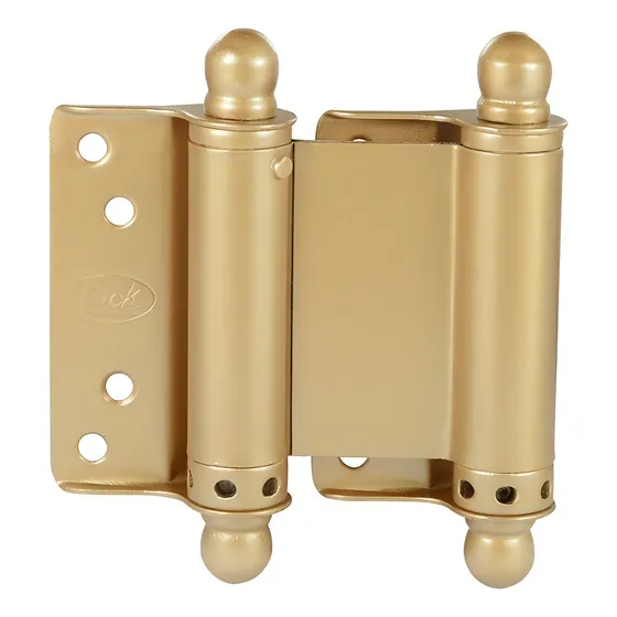 Juego 2 Bisagra Lock Doble Acción Latón Brillante 3