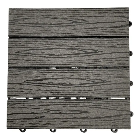 Piso Deck Wpc Encastrable - 30x30cm - Madera Gris