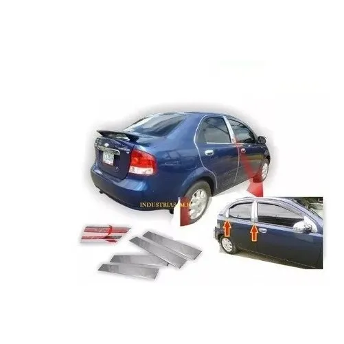 Chevrolet Aveo Pilares Cromados 6 Piezas ,envio Gratis