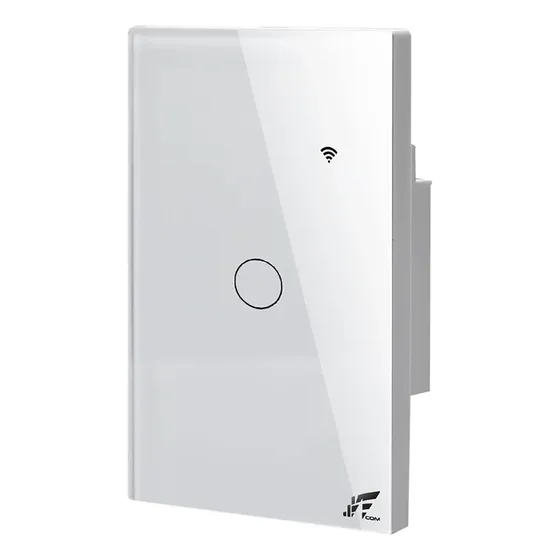 Interruptor Inteligente Wifi 1 Botão Smart Touch Tuya Alexa Cor Branco 127/220v