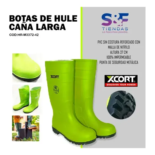 Botas De Hule Caña Larga Xcort