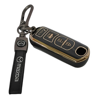 Funda Llave Control Mazda 2 3 6 Cx5 Cx7 + Llavero Funda Llave Control Mazda 2 3 6 Cx5 Cx7 + Llavero