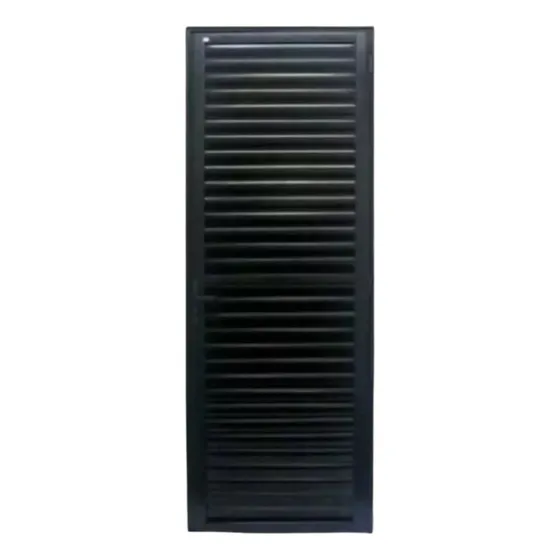 Porta Palheta Alumínio Preto 210x80 C/ Maçaneta L- 25