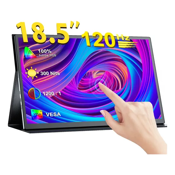 Monitor Portátil Eviciv 18.5 Pc Gamer Touchscreen 120hz Isp