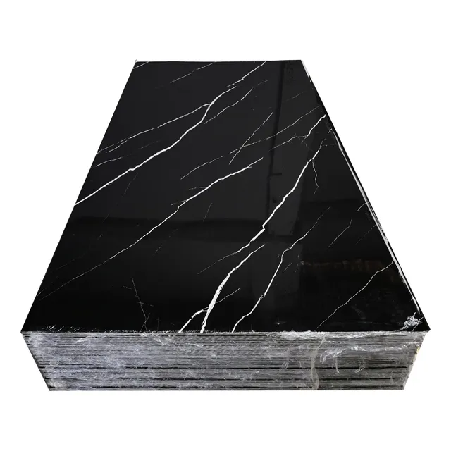 Porcelanato De Pvc Símil Mármol Negro 1.22 X 2.44 Harsen®