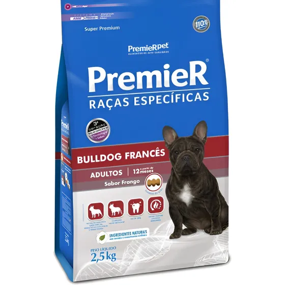 Premier Raças Específicas Bulldog Francês Adultos 2,5kg