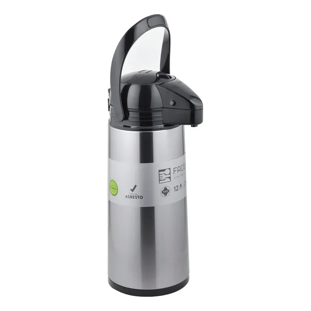 Termo 1.90 Litros Sifon Satinado Color Acero