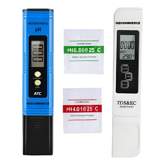 Combo: Medidor Digital Ph Autocalibrable + Medidor Ec / Tds.
