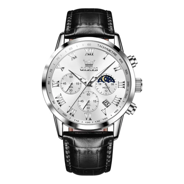 Reloj De Lujo Olevs Plata /oro Rosa