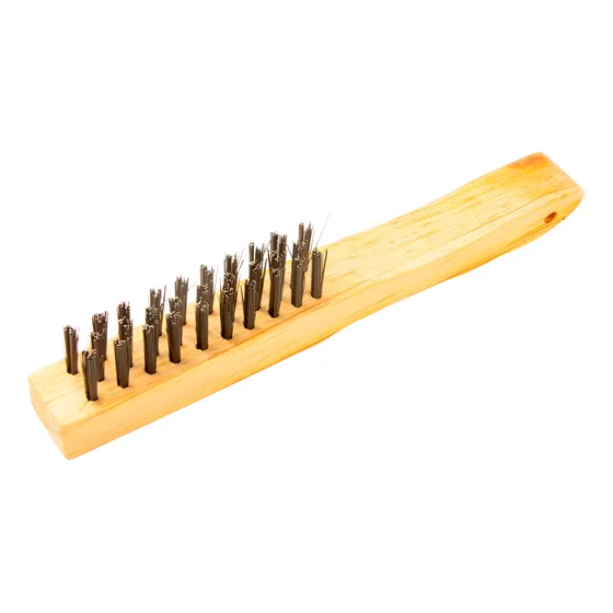 Cepillo Cebra Alambre Acerado Mango Madera 10x3