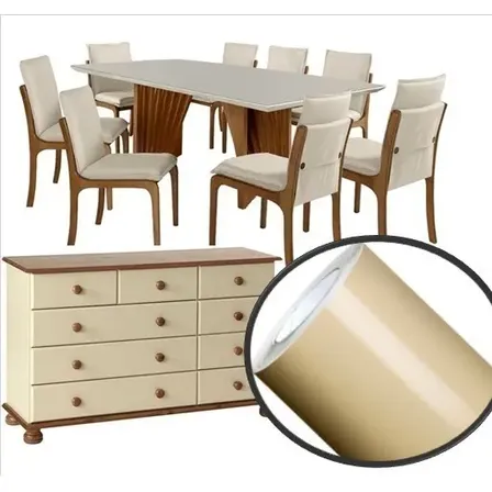 Adesivo Vinil Envelopar Vidro Laca Bege Off White 2m X 1,2m