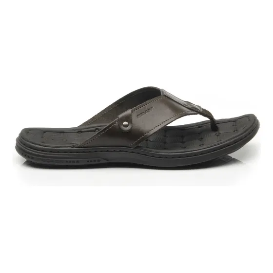 Chinelo Pegada 131281 Couro Legítimo Anatomico Masculino 45