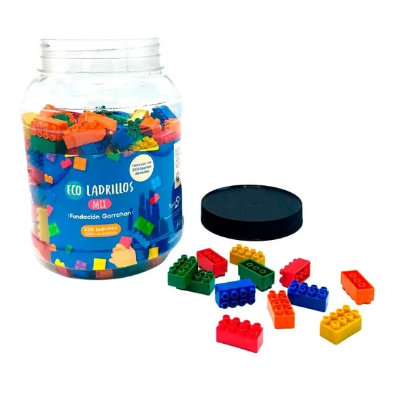 Eco Ladrillos Encastre Mix 320 Piezas - Fundacion Garrahan E