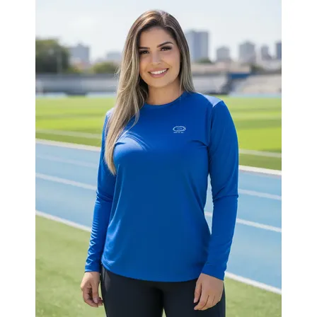 Camisa Uv Feminina Fps 50 Dry Fit Manga Longa Moda Verão