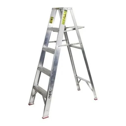 Escalera Tijera Aluminio 1,51m 5 Tramos Estándar Aladino
