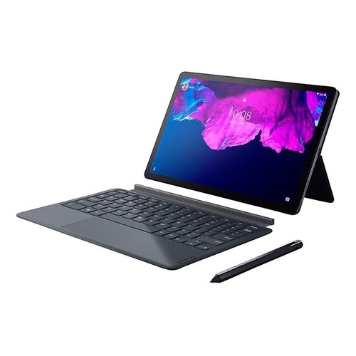 Tablet  Lenovo Tab P11 with Keyboard Pack and Precision Pen 2 TB-J606L 11" con red móvil 128GB slate grey y 6GB de memoria RAM 