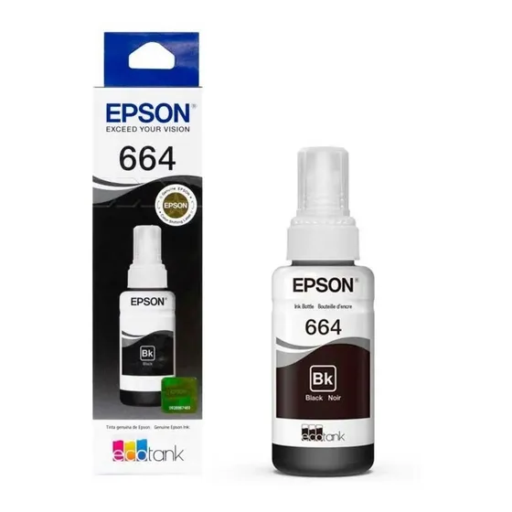 Epson T664-negro-l380 386 395 396 495 606 656 1455