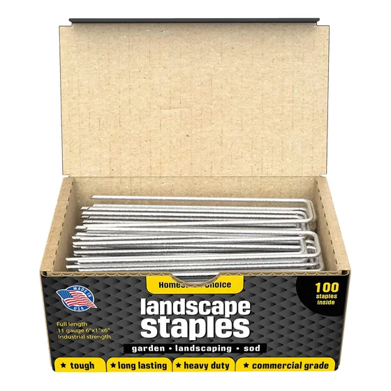 100 Grapase Cesped Jardin 6  (calibre 11)  Estaca Para Tela