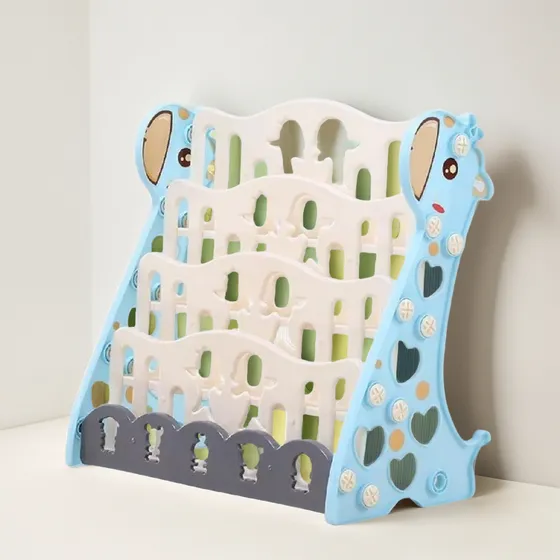 Librería Estantería Plástica Para Niños Libros Librero Color Azul acero