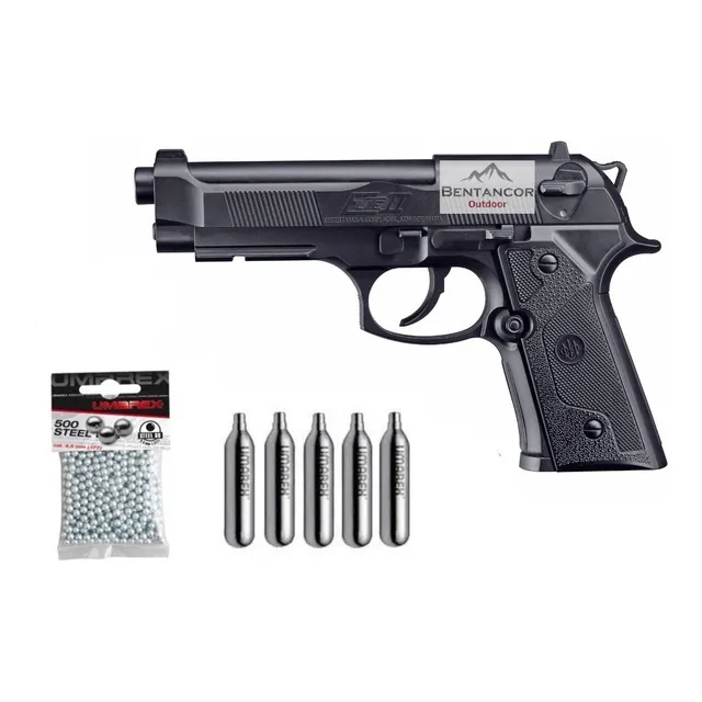Pistola Co2 4.5mm Beretta Elite+balines+garrafa. Bentancor
