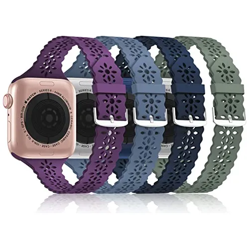 Bandiction 4 Pack Lace Bandas De Silicona Compatible Pjdsw