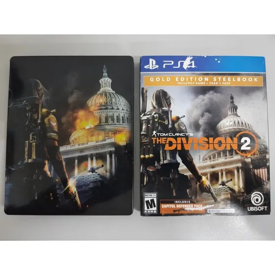 The Division 2 Gold Edition Ps4 Steelbook Completo Com Jogo