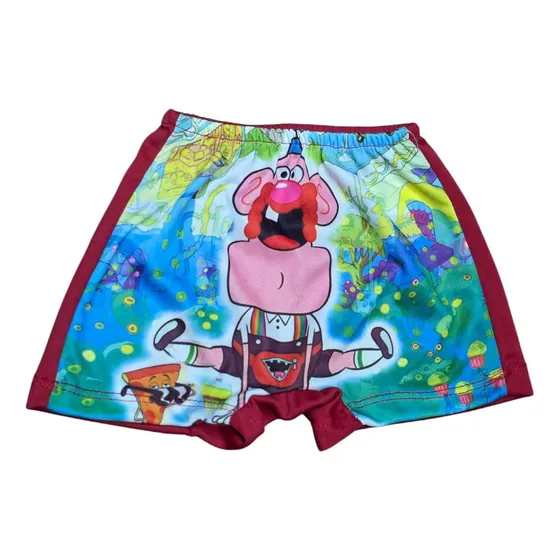 Malla Natacion Estilo Short De Niños Varios Personajes 