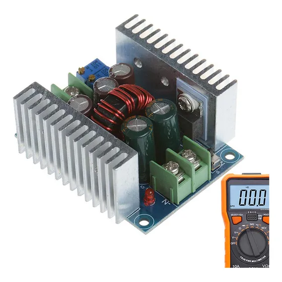 Conversor De Tensão Step Down Dc Fit 20a 300w Cc Cv Ajustáve