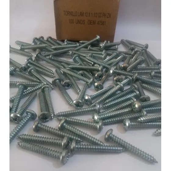 Tornillos Autorroscante C/pan #12 X 1-1/2 